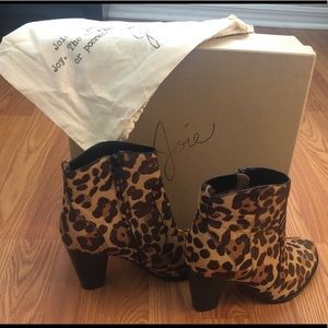 Joie Leopard Booties